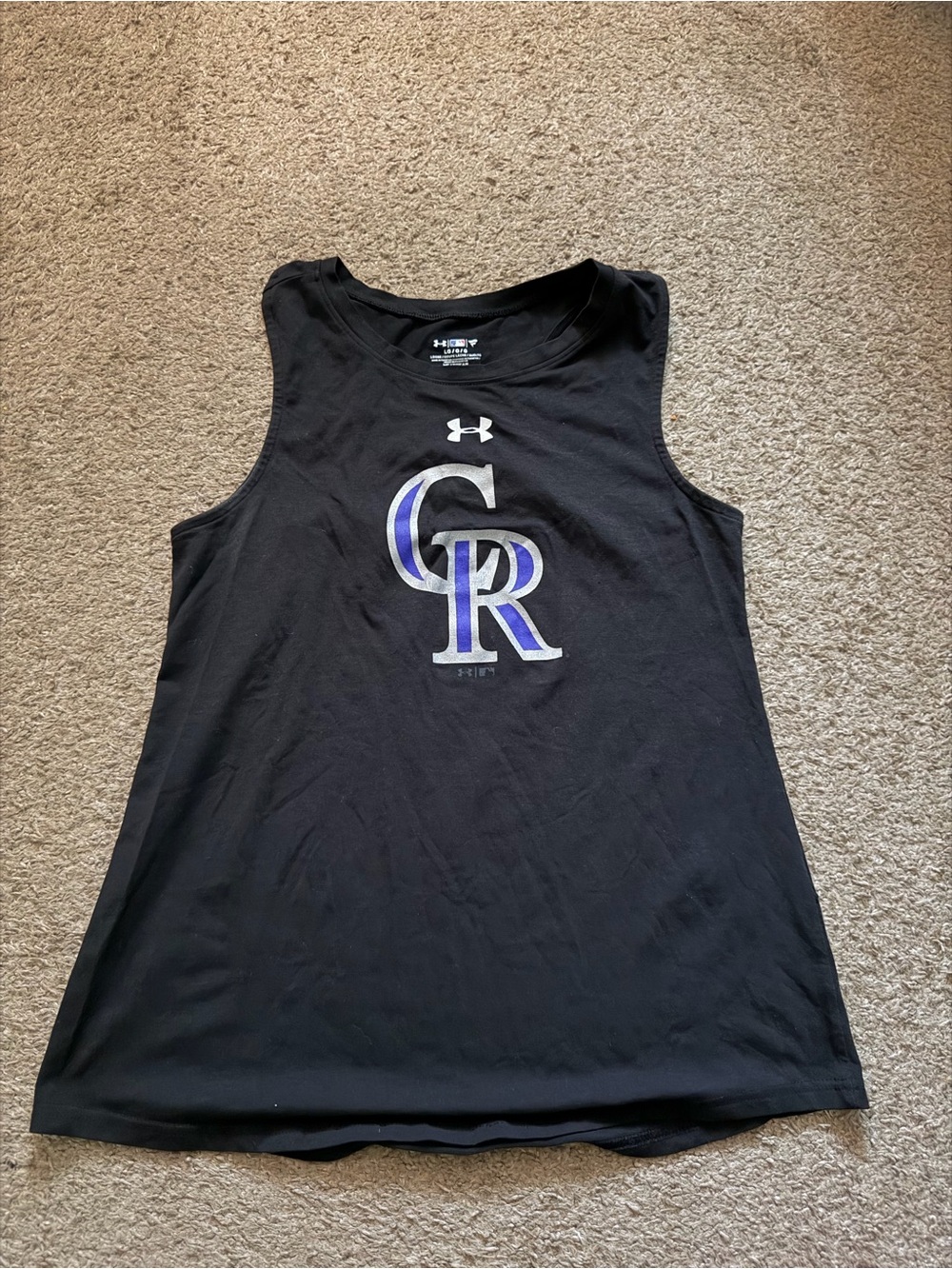 Under Armour Black Colorado Rockies Graphic Tank